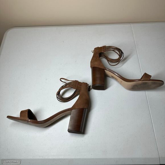 White House Black Market Women's Margot Whisky Heeled Strappy Sandals Size 9 - Picture 3 of 16